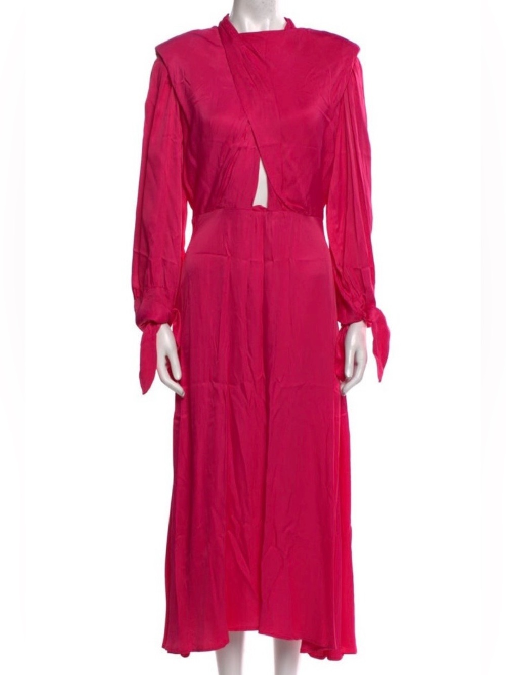 FARM Rio Vibrant Fuchsia Wrap-Style Top